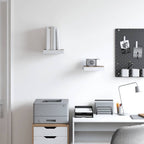 Scaffali a Parete 2 pz Rovere e Bianco 23x23,5x3,8 cm in MDF