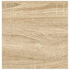 Scaffali a Parete 2 pz Rovere e Bianco 23x23,5x3,8 cm in MDF