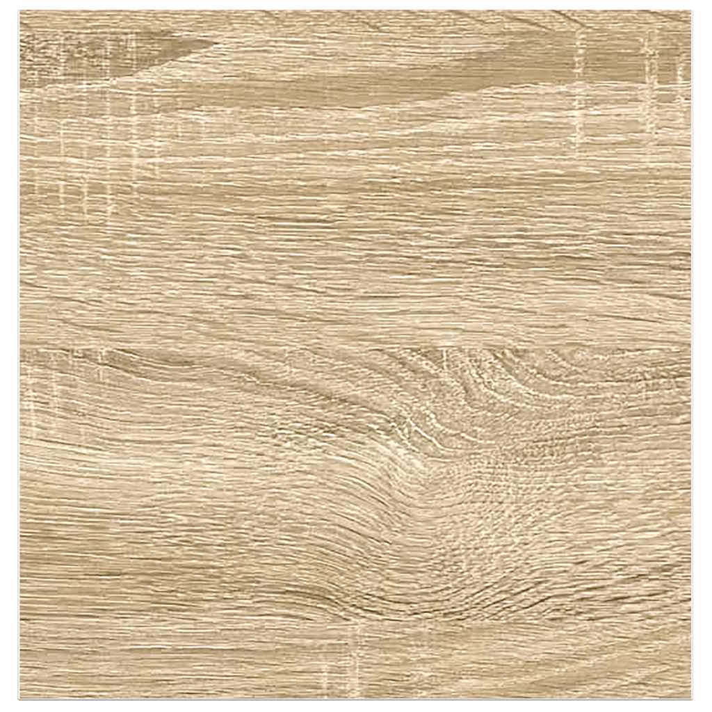 Scaffali a Parete 2 pz Rovere e Bianco 23x23,5x3,8 cm in MDF