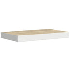 Scaffali a Parete 4 pz Rovere e Bianco 40x23x3,8 cm in MDF