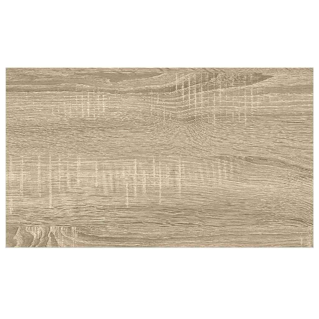 Scaffale a Parete Rovere e Bianco 50x23x3,8 cm in MDF