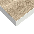 Scaffale a Parete Rovere e Bianco 50x23x3,8 cm in MDF
