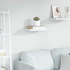 Scaffale a Parete Rovere e Bianco 50x23x3,8 cm in MDF
