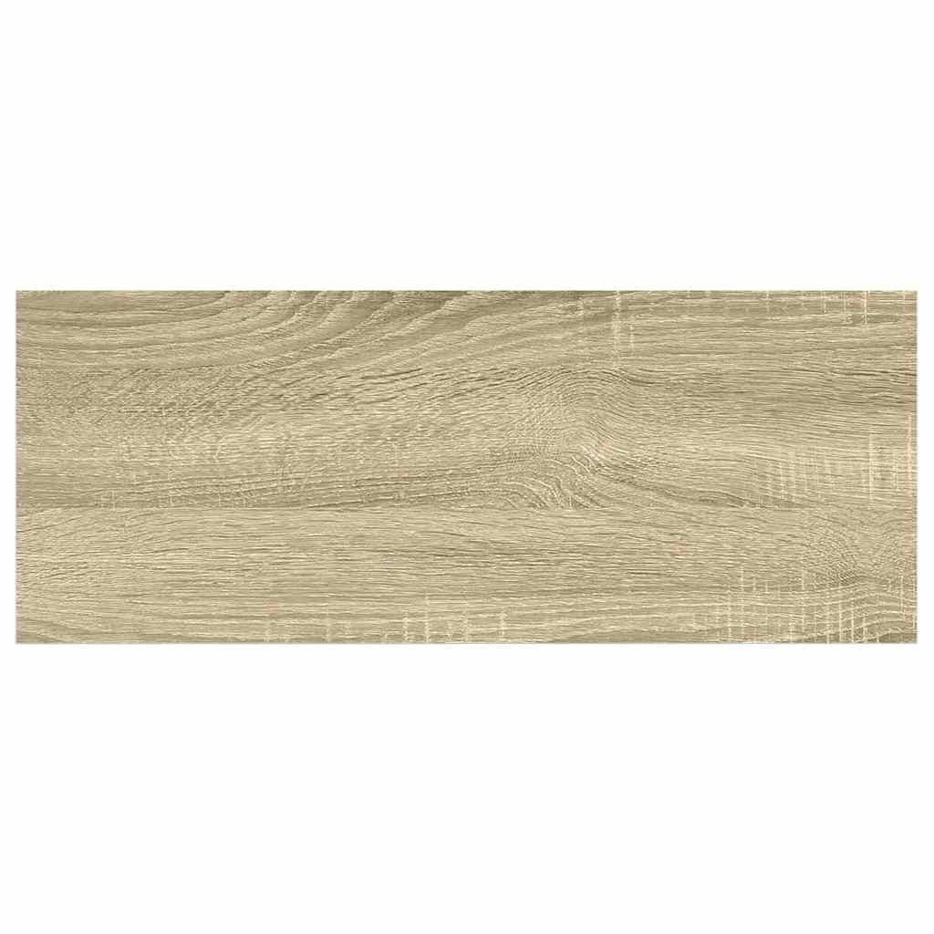 Scaffali a Parete 2 pz Rovere e Bianco 60x23,5x3,8 cm in MDF