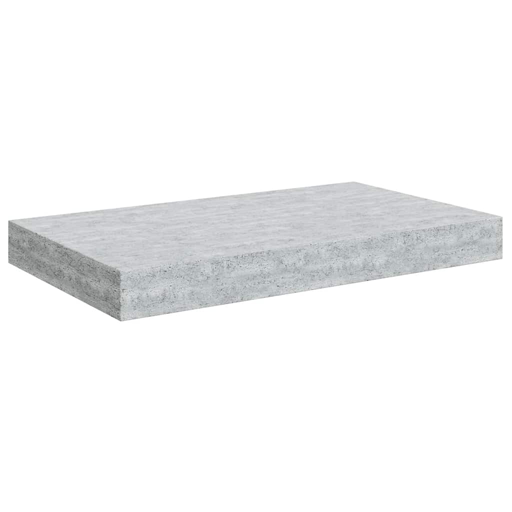 Scaffale a Parete Grigio Cemento 40x23x3,8 cm in MDF