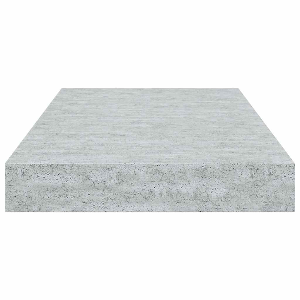 Scaffale a Parete Grigio Cemento 40x23x3,8 cm in MDF