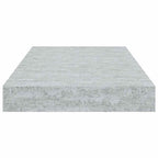 Scaffale a Parete Grigio Cemento 40x23x3,8 cm in MDF
