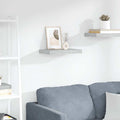 Scaffale a Parete Grigio Cemento 40x23x3,8 cm in MDF