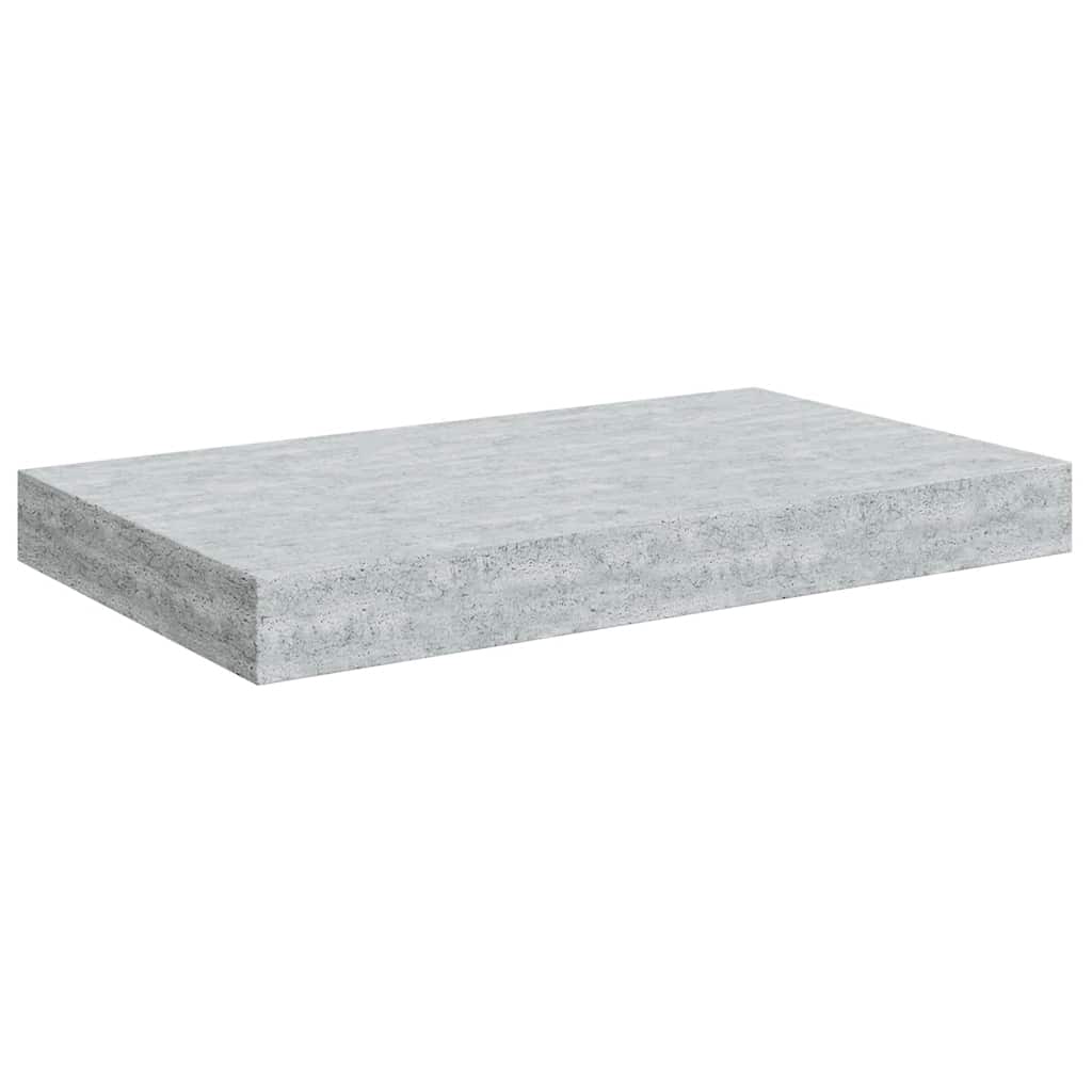 Scaffali a Parete 4 pz Grigio Cemento 40x23x3,8 cm in MDF