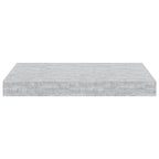 Scaffali a Parete 4 pz Grigio Cemento 40x23x3,8 cm in MDF