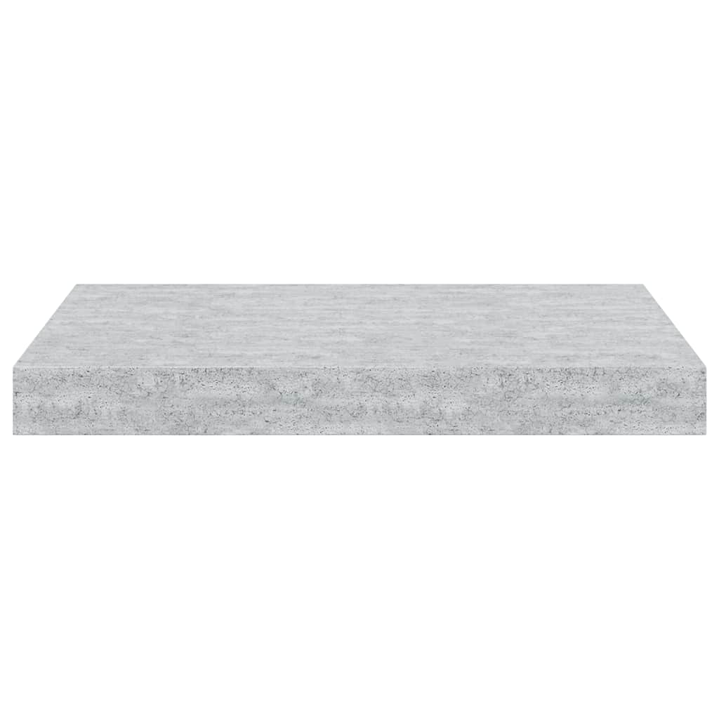 Scaffali a Parete 4 pz Grigio Cemento 40x23x3,8 cm in MDF