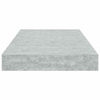 Scaffali a Parete 4 pz Grigio Cemento 40x23x3,8 cm in MDF