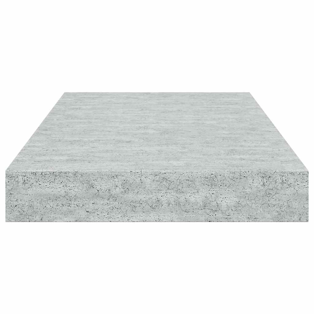 Scaffali a Parete 4 pz Grigio Cemento 40x23x3,8 cm in MDF