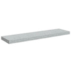 Scaffali a Parete 2 pz Grigio Cemento 90x23,5x3,8 cm in MDF