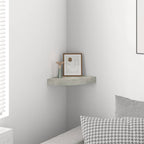 Mensola Angolare Grigio Cemento 25x25x3,8 cm in MDF
