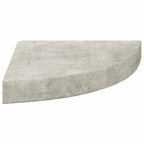 Mensola Angolare Grigio Cemento 25x25x3,8 cm in MDF