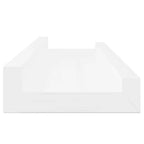 Mensole da Parete 2 pz Bianco Lucido 40x9x3 cm