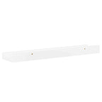 Mensole da Parete 2 pz Bianco Lucido 40x9x3 cm