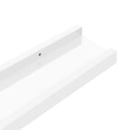 Mensole da Parete 2 pz Bianco Lucido 40x9x3 cm