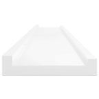 Mensole da Parete 2 pz Bianco Lucido 115x9x3 cm