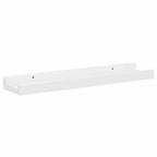 Mensole da Parete 4 pz Bianco Lucido 40x9x3 cm