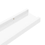 Mensole da Parete 4 pz Bianco Lucido 40x9x3 cm
