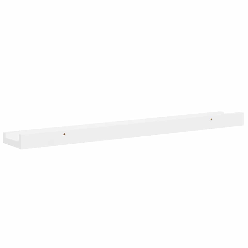 Mensole da Parete 4 pz Bianco Lucido 60x9x3 cm