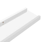 Mensole da Parete 4 pz Bianco Lucido 80x9x3 cm