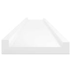 Mensole da Parete 2 pz Bianco Lucido 115x9x3 cm