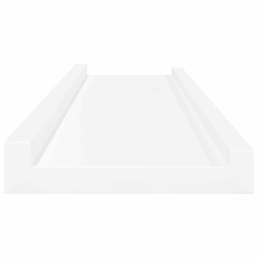 Mensole da Parete 4 pz Bianche 80x9x3 cm