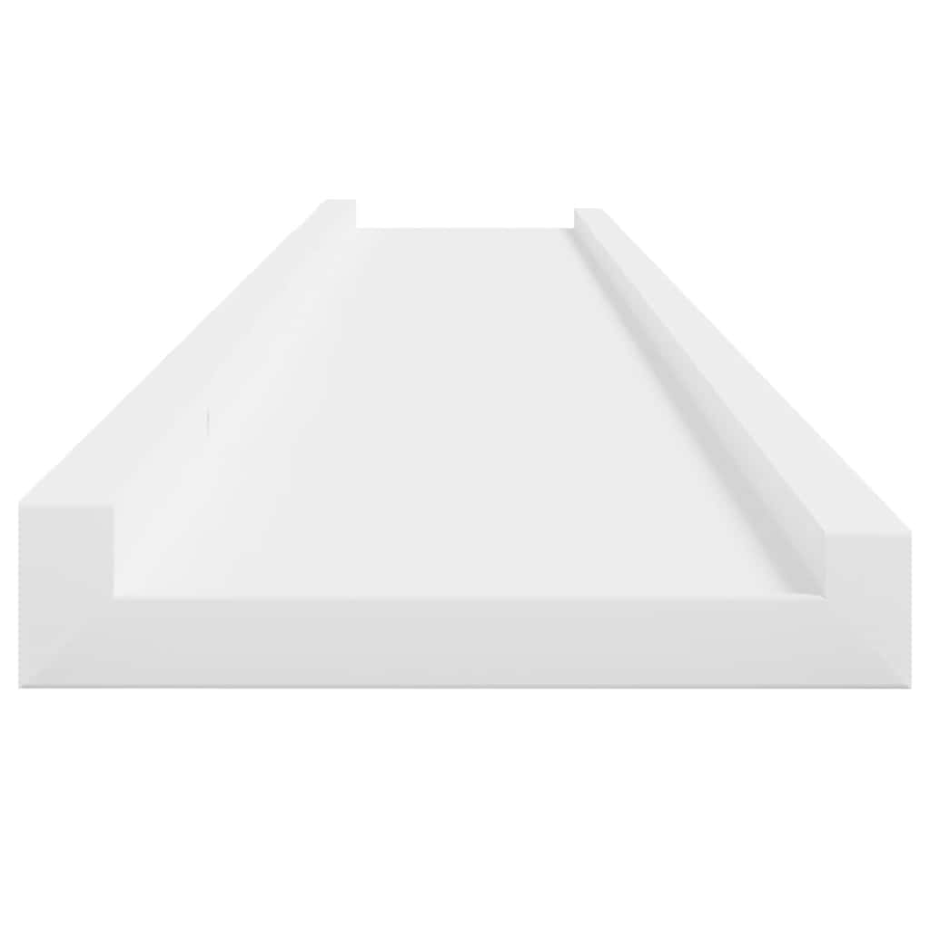 Mensole da Parete 4 pz Bianche 100x9x3 cm
