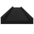 Mensole da Parete 4 pz Nere 115x9x3 cm