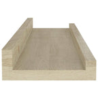Mensole da parete 2 pz in rovere Sonoma 40x9x3 cm
