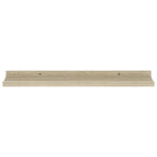 Mensole da parete 2 pz in rovere Sonoma 60x9x3 cm