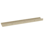 Mensole da parete 2 pz in rovere Sonoma 60x9x3 cm