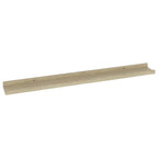 Mensole da parete 2 pz in rovere Sonoma 80x9x3 cm