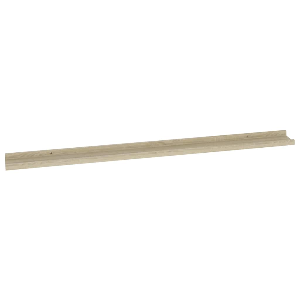 Mensole da Parete 2 pz Rovere Sonoma 115x9x3 cm