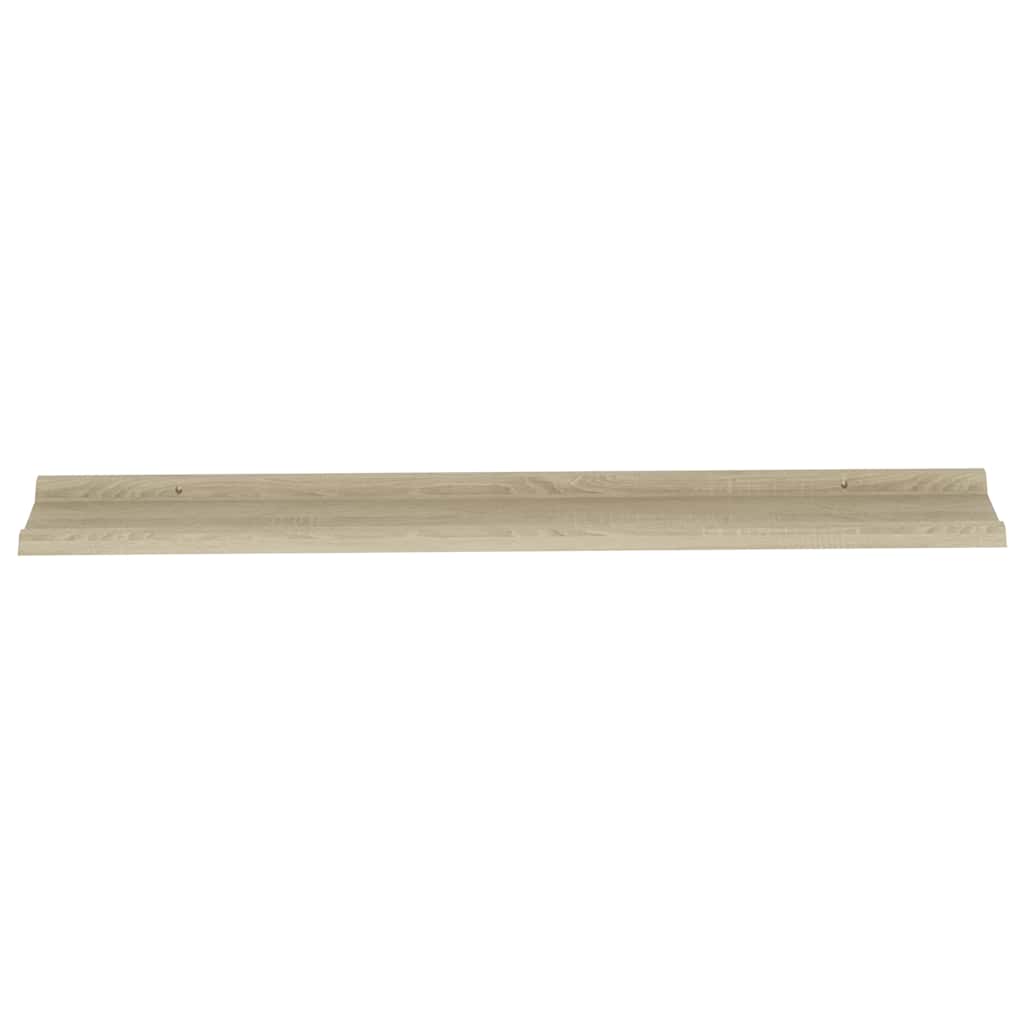Mensole da Parete 2 pz Rovere Sonoma 115x9x3 cm