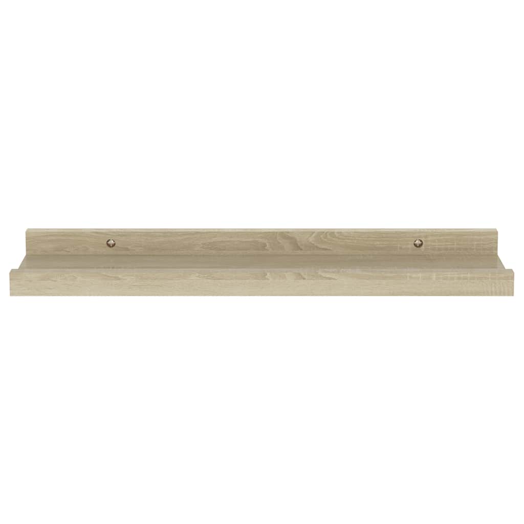 Mensole da Parete 4 pz Rovere Sonoma 40x9x3 cm