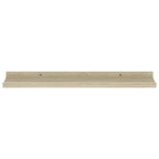 Mensole da Parete 4 pz Rovere Sonoma 60x9x3 cm