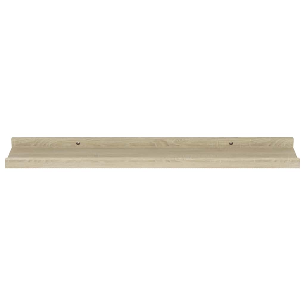 Mensole da Parete 4 pz Rovere Sonoma 60x9x3 cm