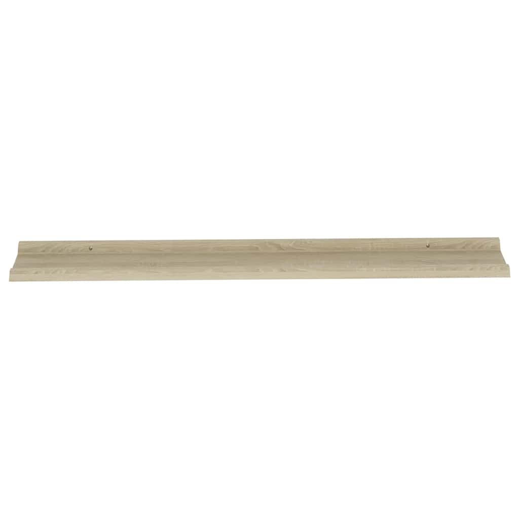 Mensole da Parete 4 pz Rovere Sonoma 115x9x3 cm
