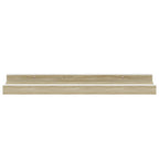 Mensole da Parete 2 pz Bianco e Rovere Sonoma 40x9x3 cm