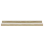 Mensole da Parete 4 pz Bianco e Rovere Sonoma 40x9x3 cm