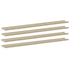 Mensole da Parete 4 pz Bianco e Rovere Sonoma 115x9x3 cm