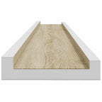 Mensole da Parete 4 pz Bianco e Rovere Sonoma 115x9x3 cm