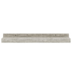 Mensole da Parete 2 pz Grigio Cemento 40x9x3 cm