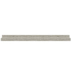 Mensole da Parete 2 pz Grigio Cemento 60x9x3 cm