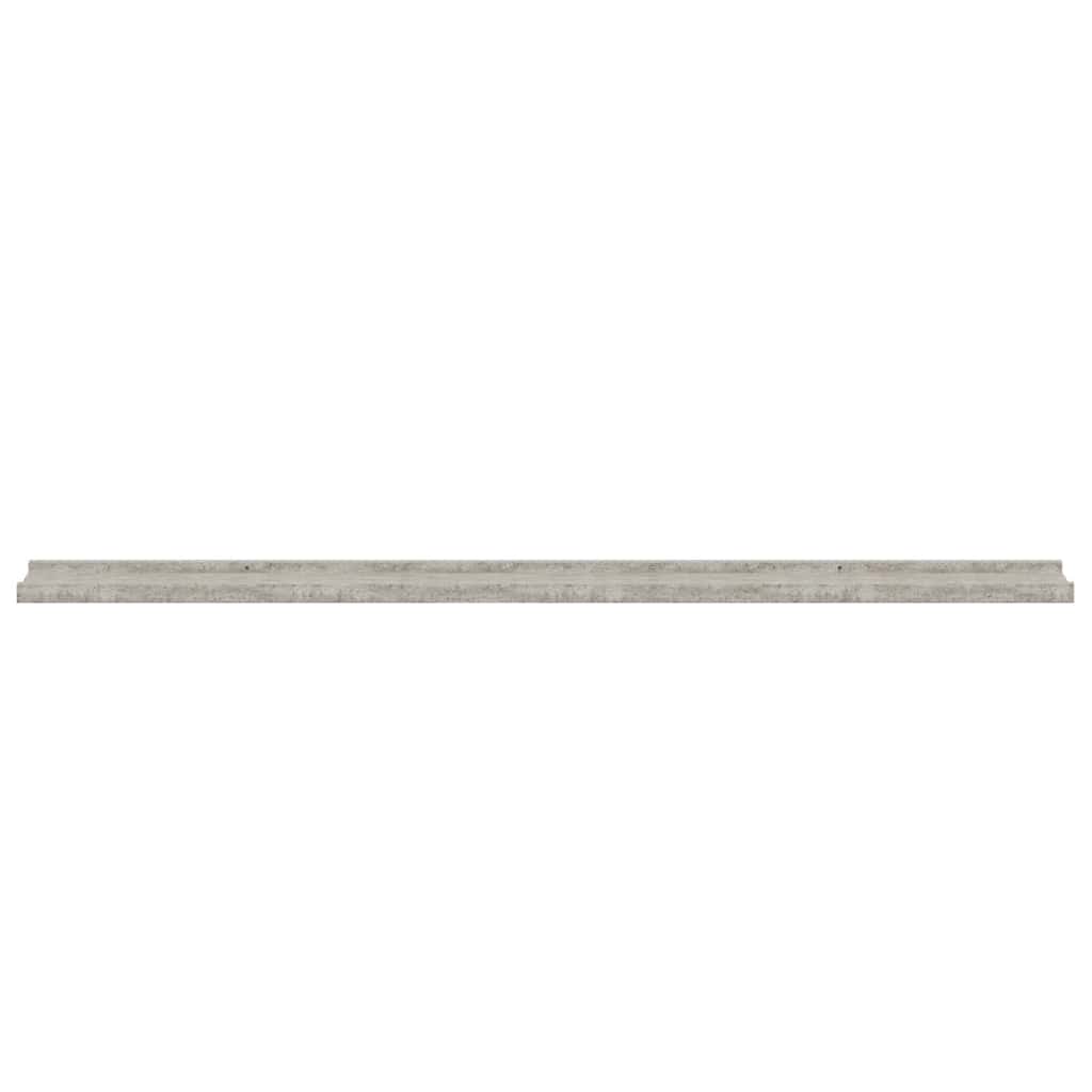 Mensole da Parete 2 pz Grigio Cemento 115x9x3 cm
