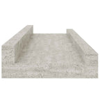 Mensole da Parete 4 pz Grigio Cemento 40x9x3 cm